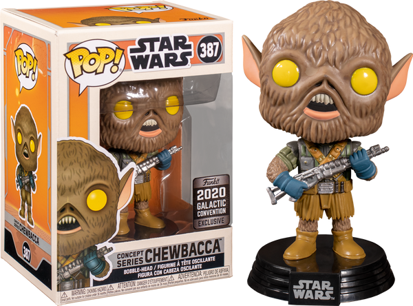 Star Wars Chewbacca Ralph McQuarrie Collection Funko POP! VInyl Figure (2020 Galactic Convention Exclusive )