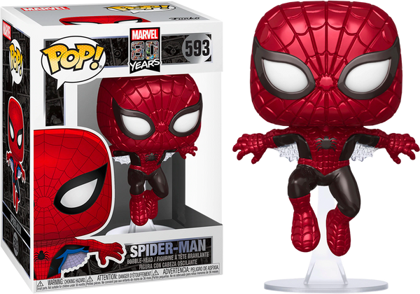 Spider Man First Appearance Metallic Funko Pop Vinyl Figure Marvel