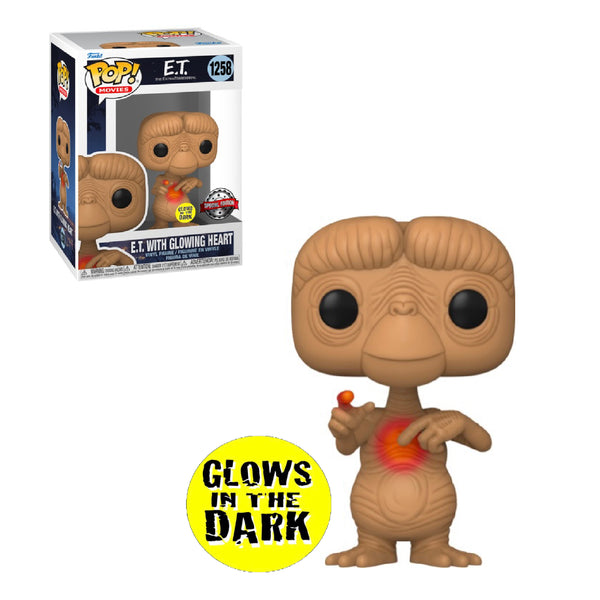 E.T. The Extra-Terrestrial E.T. with Glowing Heart 40th Anniversary Glow in the Dark Funko Pop! Vinyl