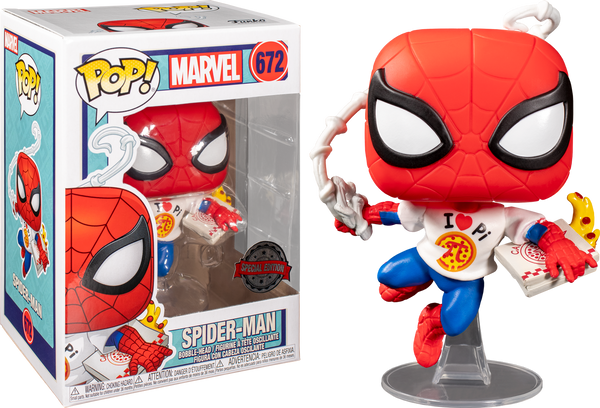 Marvel Spider Man With Pizza Funko POP Vinyl Figure