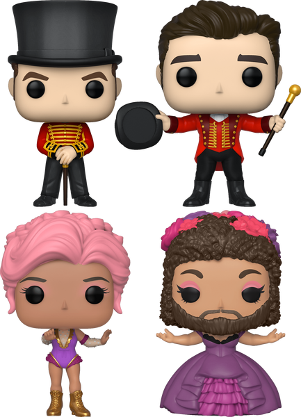 The Greatest Showman Set P.T. Barnum, Anne Wheeler, Bearded Lady And Phillip Carlyle