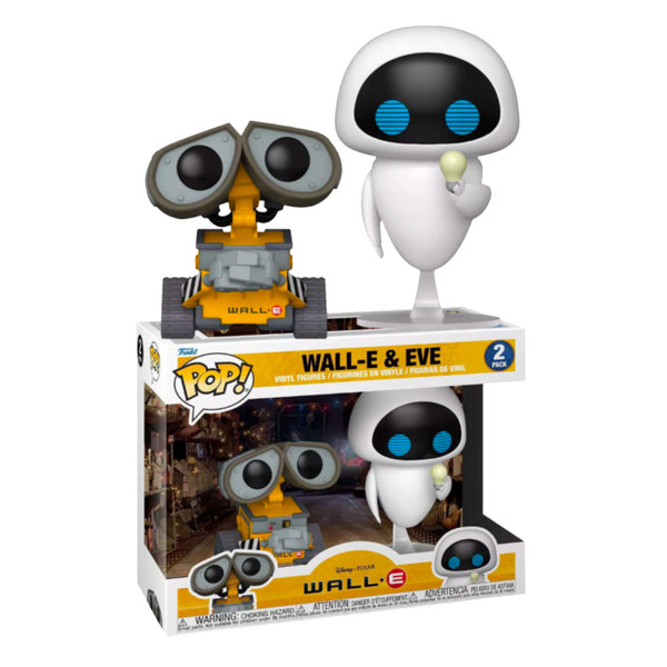 Wall-E & Eve with Lightbulb Funko Pop! Vinyl 2-Pack