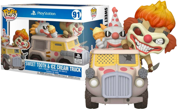 Twisted Metal Needles Kane With Sweet Tooth Ice Cream Truck Funko POP! Vinyl Rides
